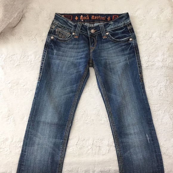 Rock Revival Jeans with Swarovski Crystal Pockets - Picture 6 of 7